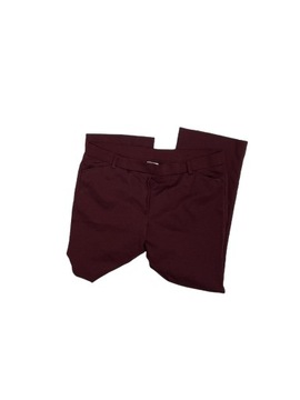 Materiałowe bordowe spodnie damskie WORTHINGTON XL