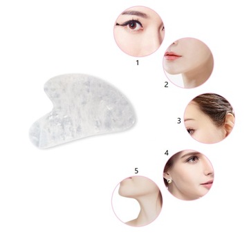 МАССАЖ ЛИЦА ГУА ША КАМЕННАЯ КВАРЦЕВАЯ ПЛИТА