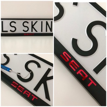 Рамка номерного знака сиденья / 2 шт.