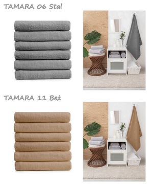 Komplet 6 DUŻYCH Ręczników KĄPIELOWYCH szybkoschnących 70x140 bawełnianych