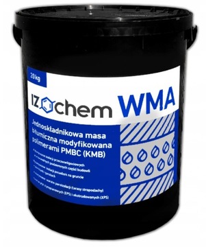 IZOCHEM WMA JEDNOSKŁADNIKOWA MASA KB DO HYDROIZOLACJI PRZECIWWODNEJ 20 KG