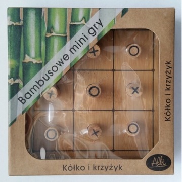 Bambusowe mini gry KÓŁKO I KRZYŻYK Albi