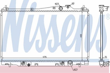CHLADIČ HONDA STREAM 00- 1.7I MAN/AUT KL+/-