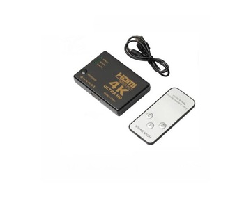 HDMI Switch 3D 4K Ultra HD 3 входа 25м + пульт дистанционного управления