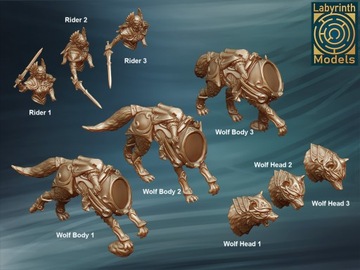 Valkyrie Cavalry Parts - Labyrinth Models