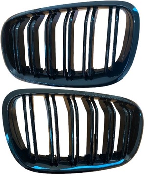 Nerki atrapa grill BMW X5 E70 X6 E71 czarny połysk