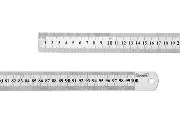 PRZYMIAR LINIOWY 100CM ZE STALI INOX CONDOR LINIAŁ