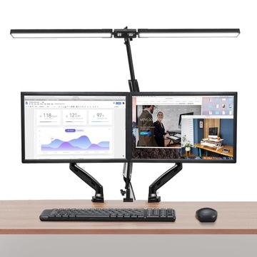 24W LAMPA STOŁOWA Z DŁUGIM RAMIENIEM 3TRYBY 1000LM LAMPA STUDYJNA LED