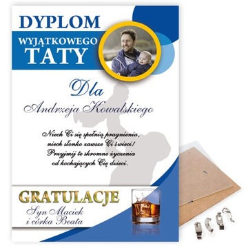 Prezent na DZIEŃ OJCA: DYPLOM WYJĄTKOWEGO TATY ZDJ