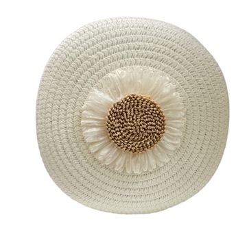 ВИНТАЖНАЯ СУМКА НА ПЛЕЧЕ С СОЛОМОЙ И ЦВЕТОЧНЫМ ЦВЕТОМ, БЕЛАЯ ВЕСНА ЛЕТО