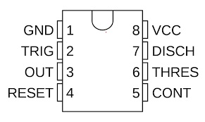 Генератор НЕ555, 555 ДИП8