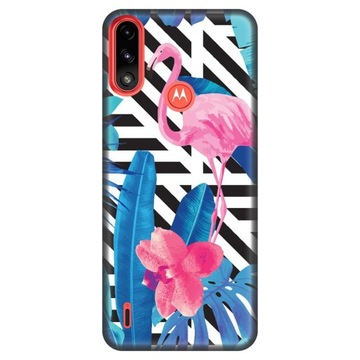 Etui do Motorola Moto E7/E7i Power Flaming wzory