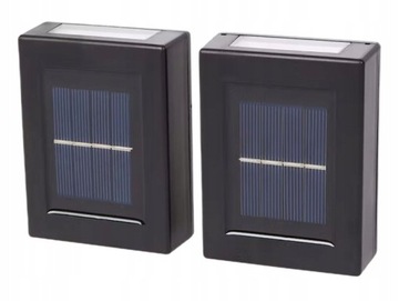 4x LAMPKI SOLARNE LED ŚCIENNA ZEWNĘTRZNA KINKIET LAMPKA SOLARNA OGRODOWA