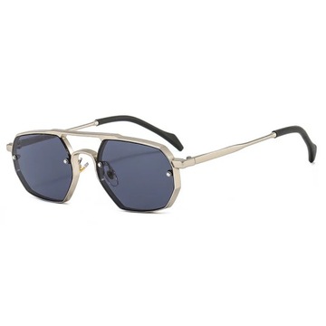 OEC CPO Metalowa rama Punk Okulary przeciwsłoneczne damskie Steampunk Kwadratowe okulary przeciwsłoneczne męskie