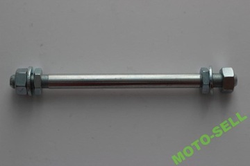 Ось КОЛЕСА ПЕРЕДНЯЯ ЗАДНЯЯ ДЛЯ МОТОЦИКЛА + 2 ПОДШИПНИКА