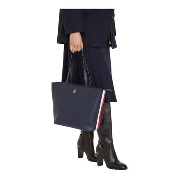 TOMMY HILFIGER TOREBKA DAMSKA TH ESSENTIAL SC TOTE CORP GRANATOWY