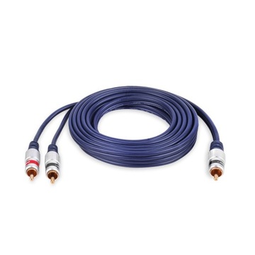 Kabel 1x RCA wtyk - 2x RCA wtyk Cinch VITALCO 1,0m