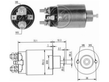 SPÍNAČ ELEKTROMAGNETICKÝ STARTÉR ERA ZM697