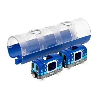 НАБОР BRIO СВЕТЯЩИЙСЯ В ТЕМНОТЕ МЕТРО С ТУННЕЛЕМ