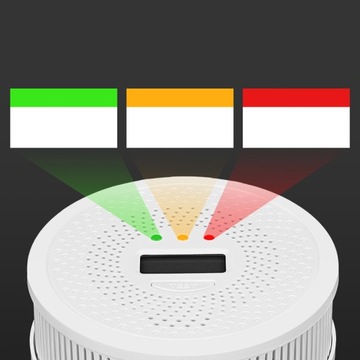 ДЕТЕКТОР СИГНАЛИЗАЦИИ CO2 И CO ГАЗА ДАТЧИК LCD HD БЕСПРОВОДНОЙ