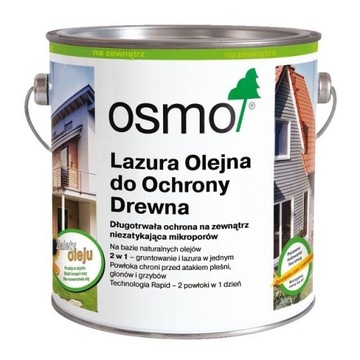 OSMO 706 Lazura Ochronna do drewna DĄB 0,75L