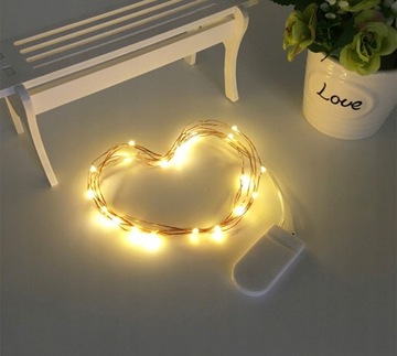 LAMPKI 10 LED DEKORACYJNY do dekoracji 10 szt świąteczne biały ciepły