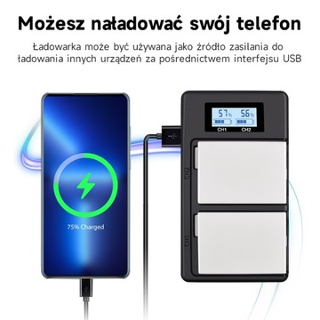 2 szt. 2000mAh LP-E8 Bateria + Ładowarka do Canon EOS 550D 600D 650D 700D X4 X5