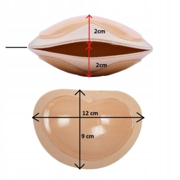PUSH UP БЮСТГАЛЬТЕР ВСТАВКИ ГУБКИ СМЕННЫЕ ФОРМИРОВАНИЕ УВЕЛИЧИВАЮЩИЙ С КЛЕЕМ
