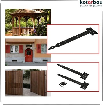 2 ПЕТЛИ ДЛЯ ДВЕРИ БЕСЕДКИ 350 ММ СТАВНИ ДЛЯ БЕСЕДКИ T