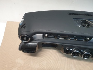 ПАНЕЛЬ КОНСОЛИ MERCEDES W177 AMG КОЖА БЕЛАЯ РЕЗЬБА