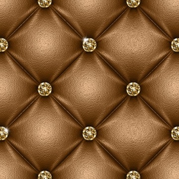 TAPETA PIKOWANA SKÓRA DIAMENTY 3D BRĄZOWA 5463al