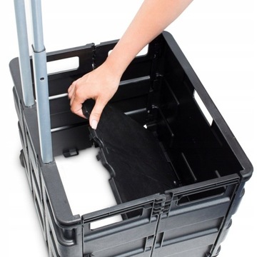 Тележка для покупок Relaxdays черная