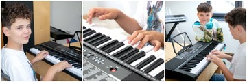 DUŻY KEYBOARD ORGANY DO NAUKI I ZABAWY PIANINO EDUKACYJNE 61KL TRYB LEKCJI