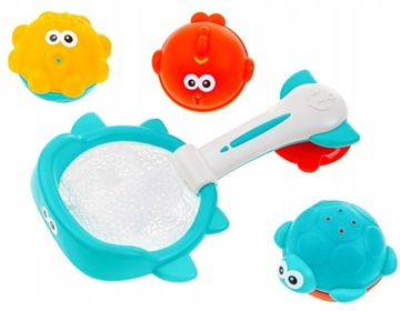 AKUKU ИГРУШКИ ДЛЯ ВАННЫ С СИТОМ ДЛЯ ВАННЫ, 3 ШТ.