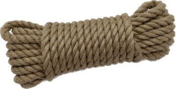 LINA JUTOWA ŻEGLARSKA DEKORACYJNA KRĘCONA NA DRAPAK SZNUR 10mm - 5m