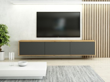 ВЫСОКИЙ ПОДВЕСНОЙ ШКАФ ПОД ТЕЛЕВИЗОР 200, СОВРЕМЕННЫЙ КАШМИР