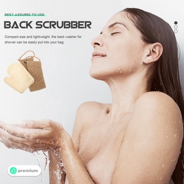 Набор для ванны из сизаля, корейская отшелушивающая варежка для спа-скраба