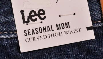 LEE spodnie HIGH jeans blue SEASONAL MOM _ W29 L33