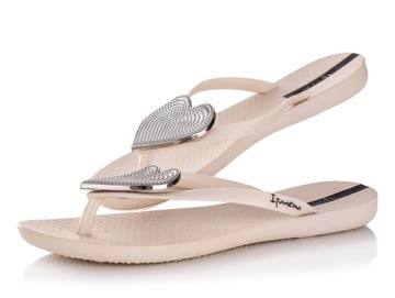 Japonki klapki damskie Ipanema 20859 BEIGE/SILVER