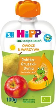 HiPP Jabłka-Gruszki-Dynia BIO, 100g