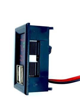 Зарядное устройство для светодиодного вольтметра 2 x USB 5V2A DC12V СИНИЙ