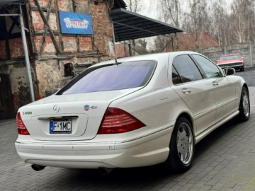 Mercedes Klasa S W220 2001 Mercedes S 600 LONG Biały W12 365KM Gotowy do, zdjęcie 5