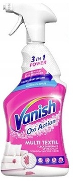 VANISH 3w1 MULTI TEXTIL OXI ODPLAMIACZ DO TAPICEREK DYWANÓW TKANIN 660ml DE