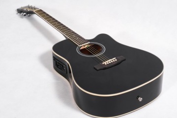 Электронная акустическая гитара Harley Benton D-120CE BK