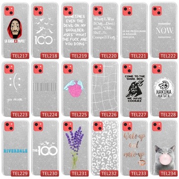 Серебряный блестящий чехол для Apple Iphone 13 с узорами