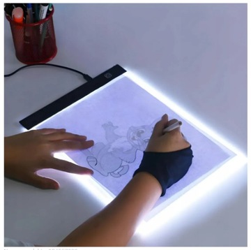 TABLET GRAFICZNY XL DESKA KREŚLARSKA DO RYSOWANIA LED A3 + 3 GRATISY