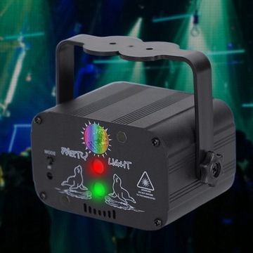 ДИСКО-ЛАЗЕРНЫЙ ПРОЕКТОР СО СВЕТОДИОДНЫМИ ПОДСВЕТКАМИ USB