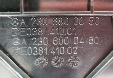 LOKETNÍ OPĚRKA SKŘÍŇKA MERCEDES SL 55 AMG R230
