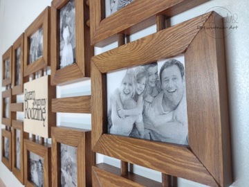 Multirama Gallery Настенные фоторамки 10х15см, дуб рустикальный