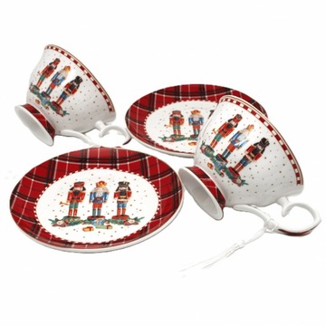 Набор рождественских чашек 180 мл. Набор чашек подарочный